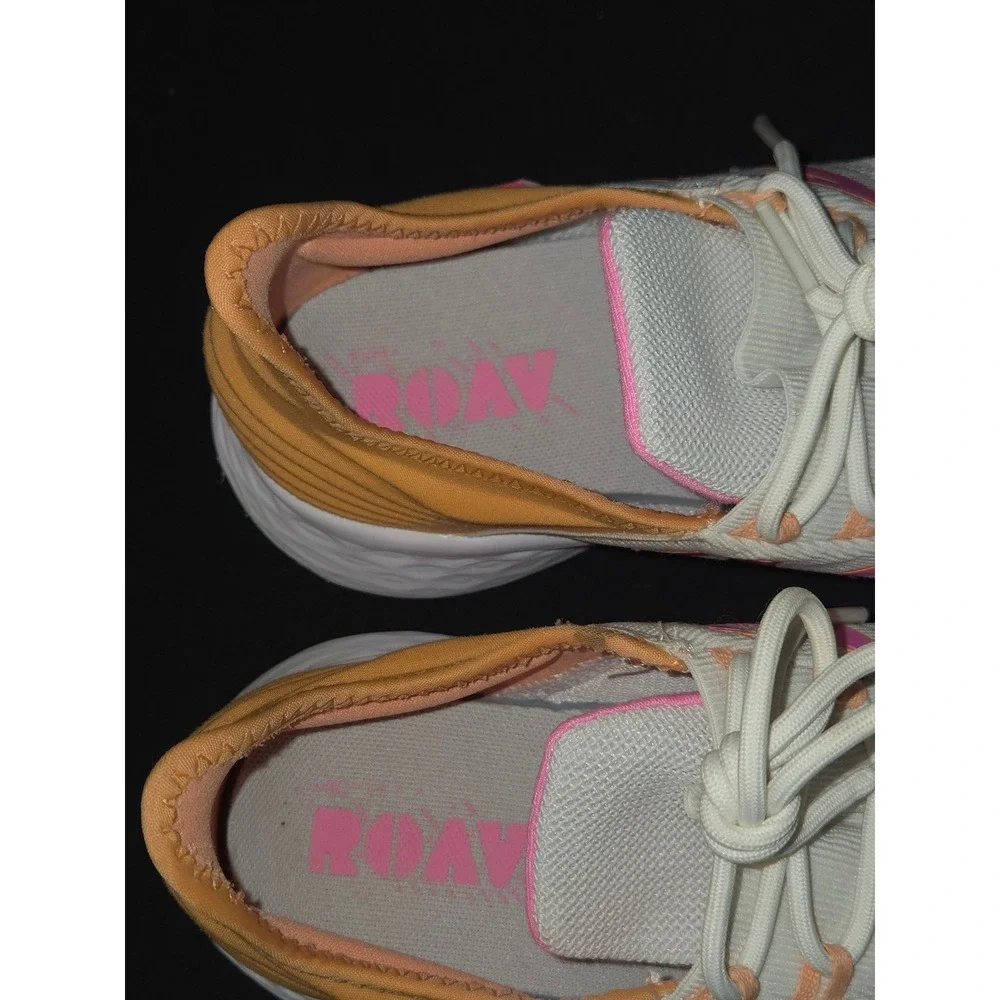 New Balance Fresh Foam Roav Men's Size 6 White Orange Pink Running Shoes GEROVNV